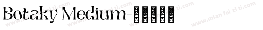 Botaky Medium字体转换